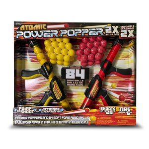 Atomic Hog Wild Power Popper Launcher Battle Pack with 84 Sponge Balls